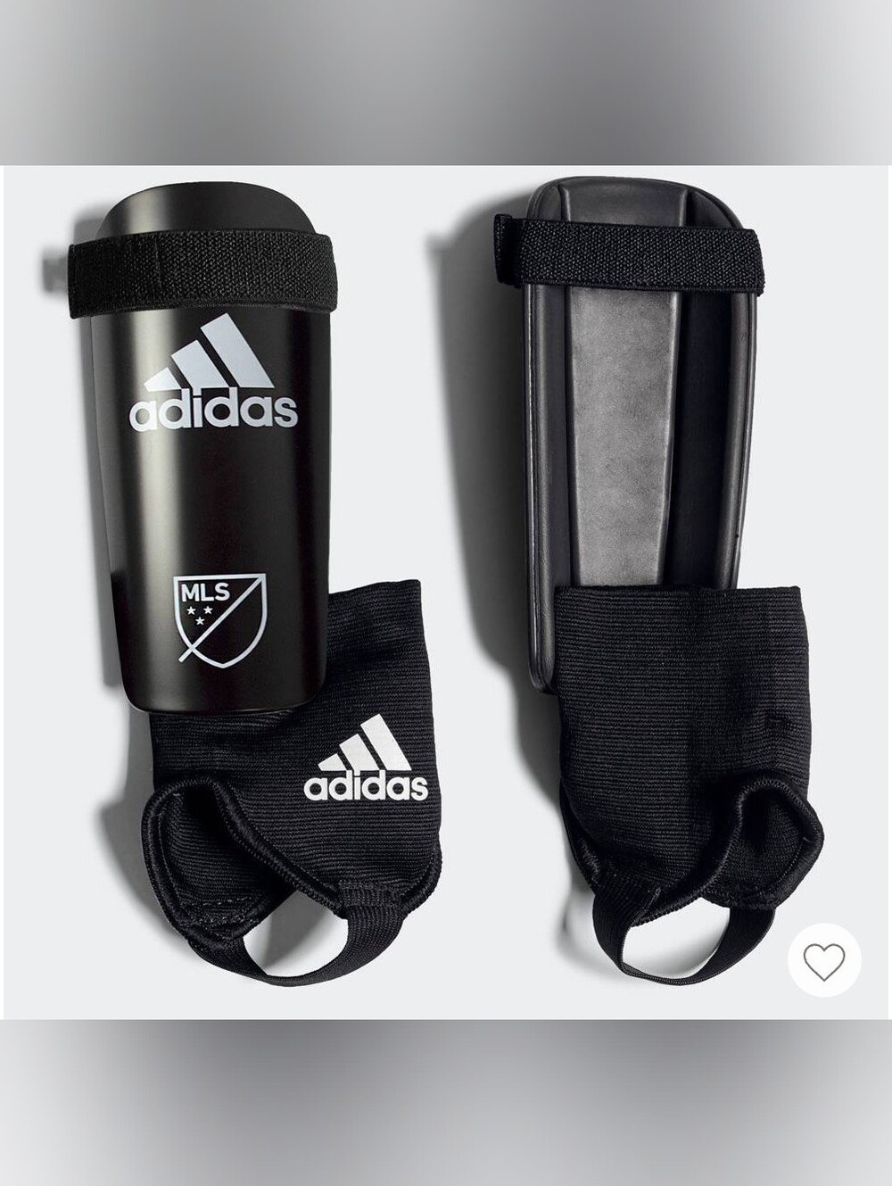 Adidas  Guard Black White Medium Shin Pads For Legs